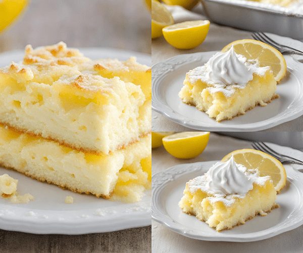 4-Ingredient Lemon Cream Cheese Dump Cake