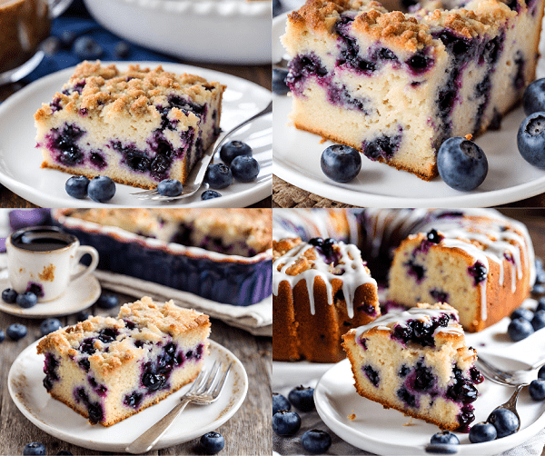 Blueberry Sour Cream Coffee Cake