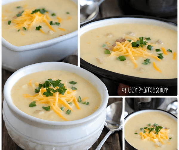 Cheesy Crockpot Potato Soup