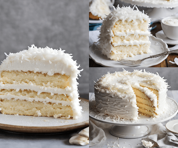 Coconut-Cake with 7-Min Frosting