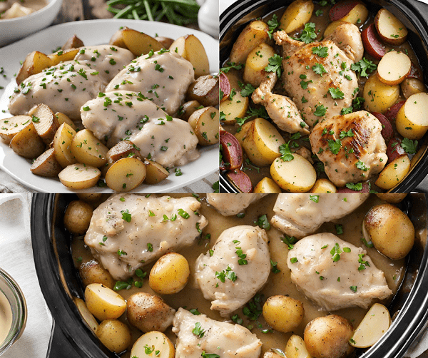 Crockpot Ranch Chicken and Potatoes