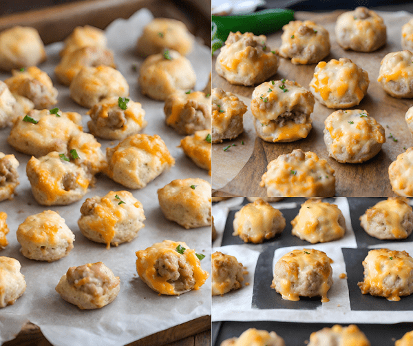 Easy Cheezy Sausage Biscuit Bites