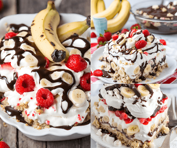 No Bake Banana Split Dessert