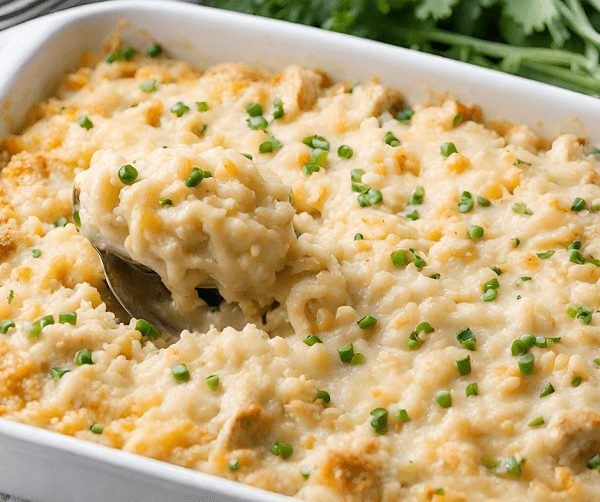 Cheesy Chicken Rice Casserole 2023