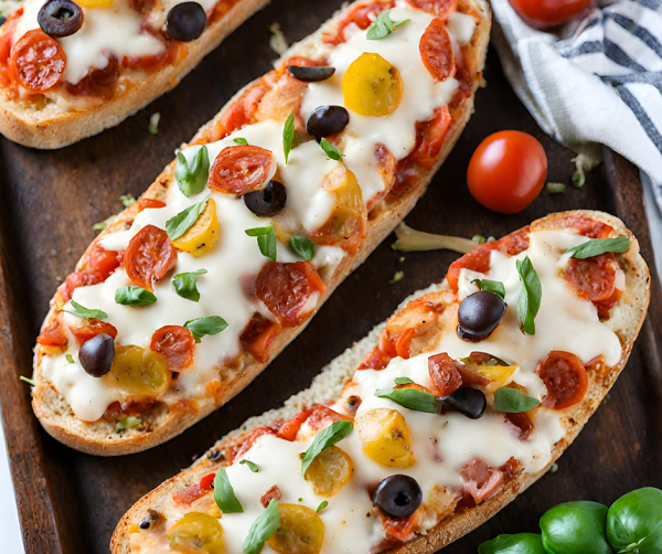 FRENCH BREAD PIZZA {15 MINUTE MEAL}