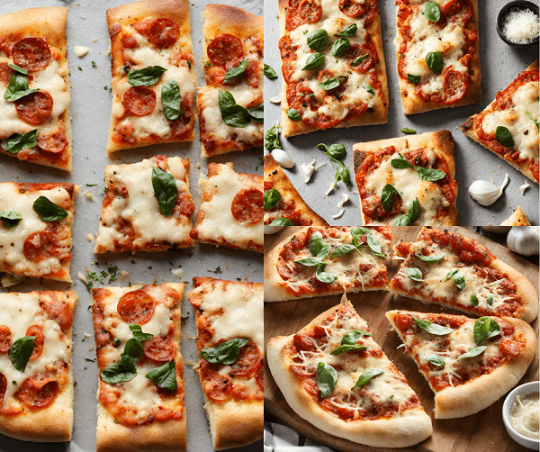 Garlic Bread Pizzas