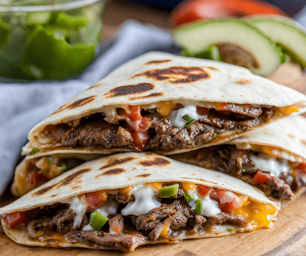 Loaded Steak Quesadillas