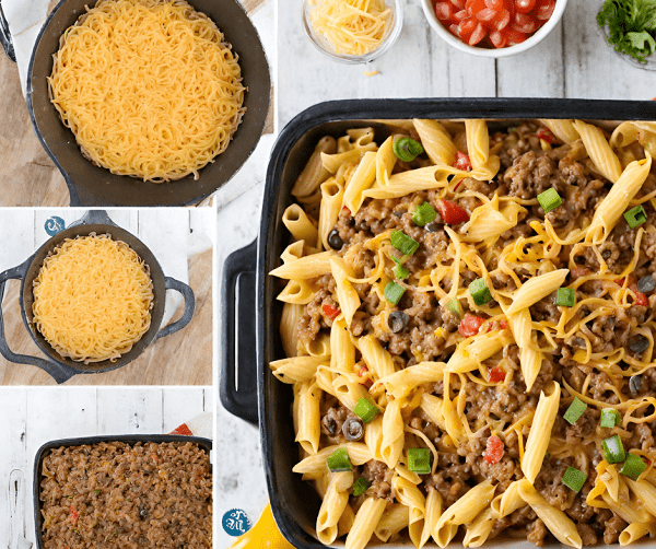 Southwest Cheeseburger Pasta