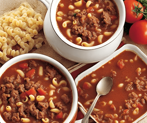 Beef and Macaroni Soup