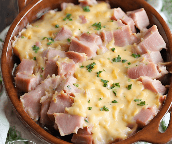 Crockpot Cheesy Ham