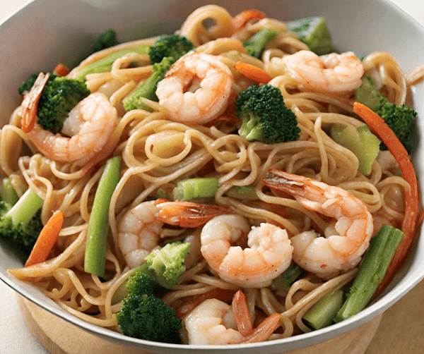 Quick and Affordable Shrimp and Chicken Lo Mein