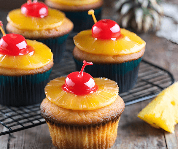 Pineapple Upside Down Cupcakes