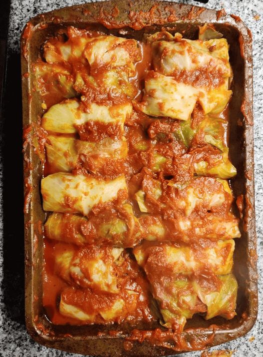 Old-fashioned cabbage rolls