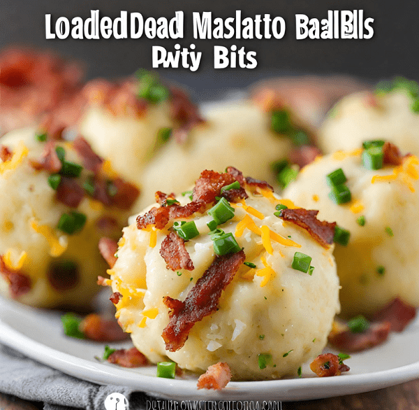 Loaded Mashed Potato Balls with Bacon Bits