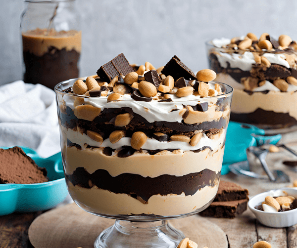 Peanut Butter Brownie Trifle