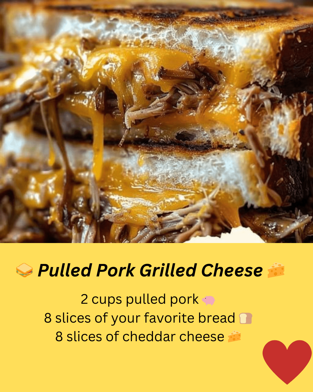 Pulled Pork Grilled Cheese