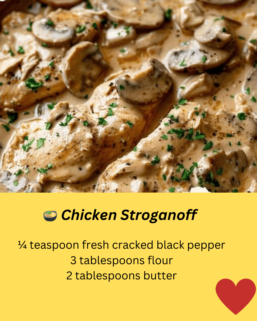 Chicken Stroganoff