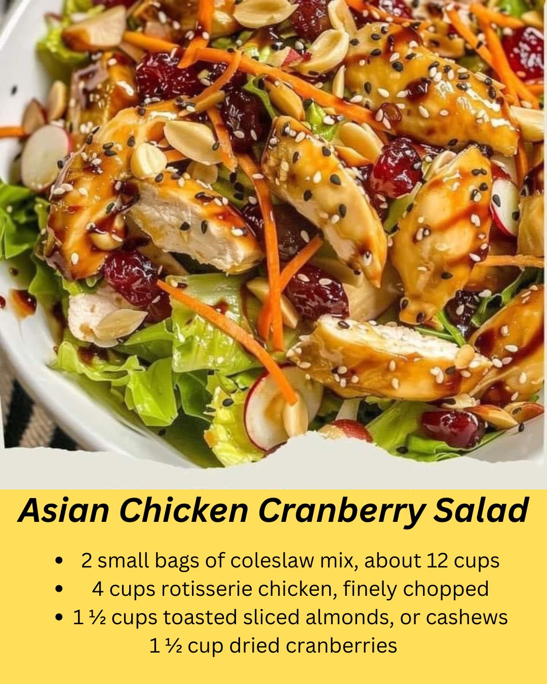 Asian Chicken Cranberry Salad