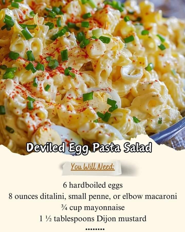 Deviled Egg Pasta Salad