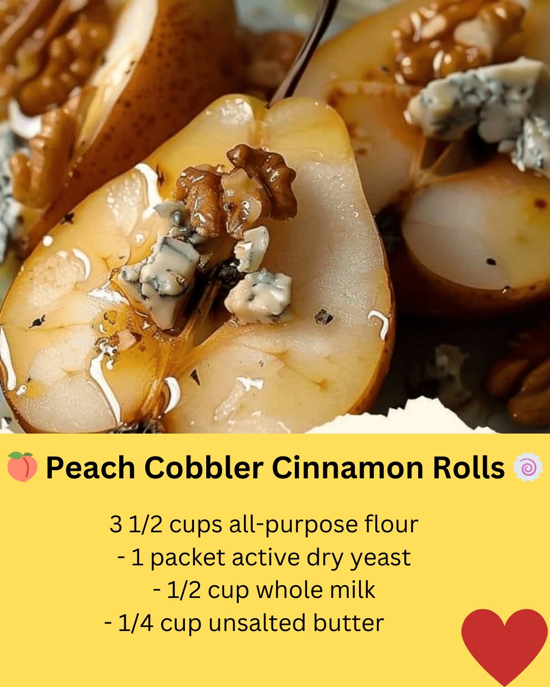 Peach Cobbler Cinnamon Rolls