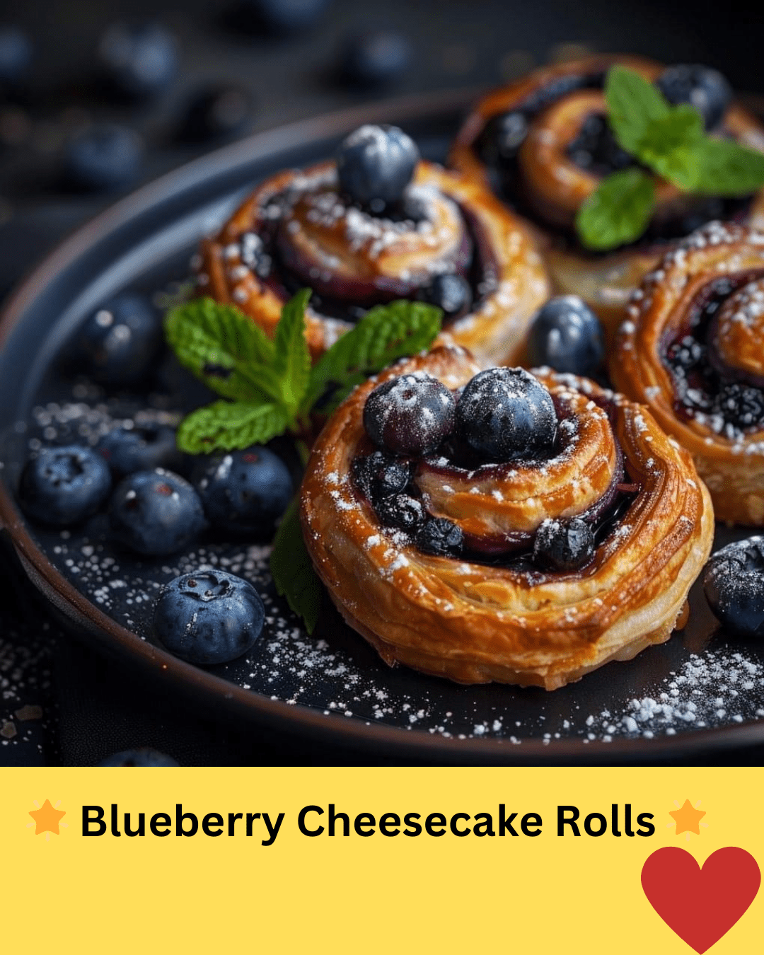 Blueberry Cheesecake Rolls