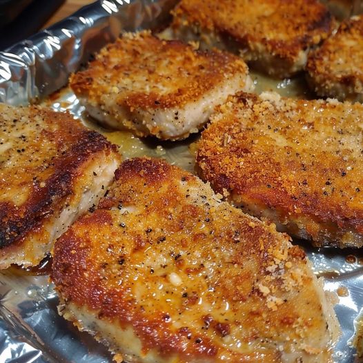 Parmesan B Pork Chops aked