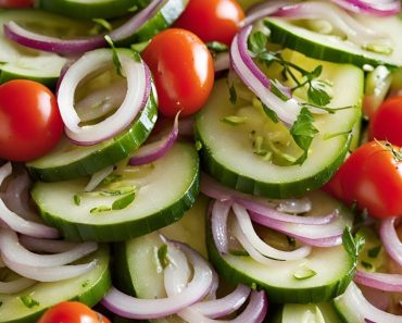 Marinated Cucumbers, Onions, and Tomatoes Recipe