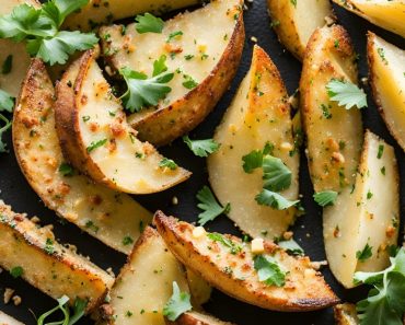 BAKED GARLIC PARMESAN POTATO WEDGES