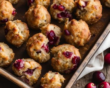 CRANBERRY TURKEY STUFFING BALLS